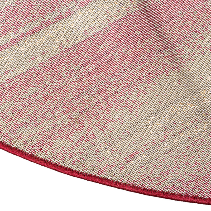 Tapis contemporain Trejo couleur vin carré, Rectangle 7 pi x 10 pi