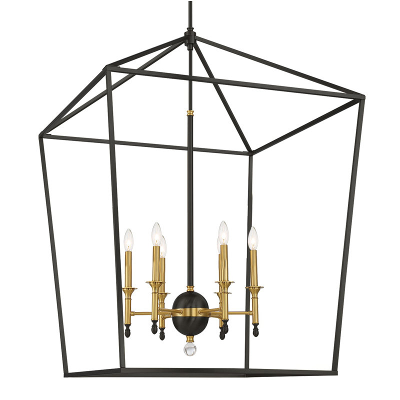 Luminaire suspendu linéaire à 6 lumières pour îlot de cuisine
