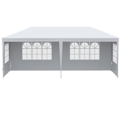 Pavillon de jardin spacieux en acier anti-UV pour les mariages