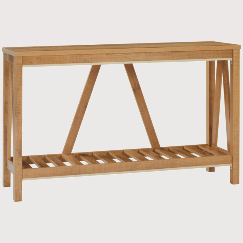 Farmhouse Wood Console Table, Brown