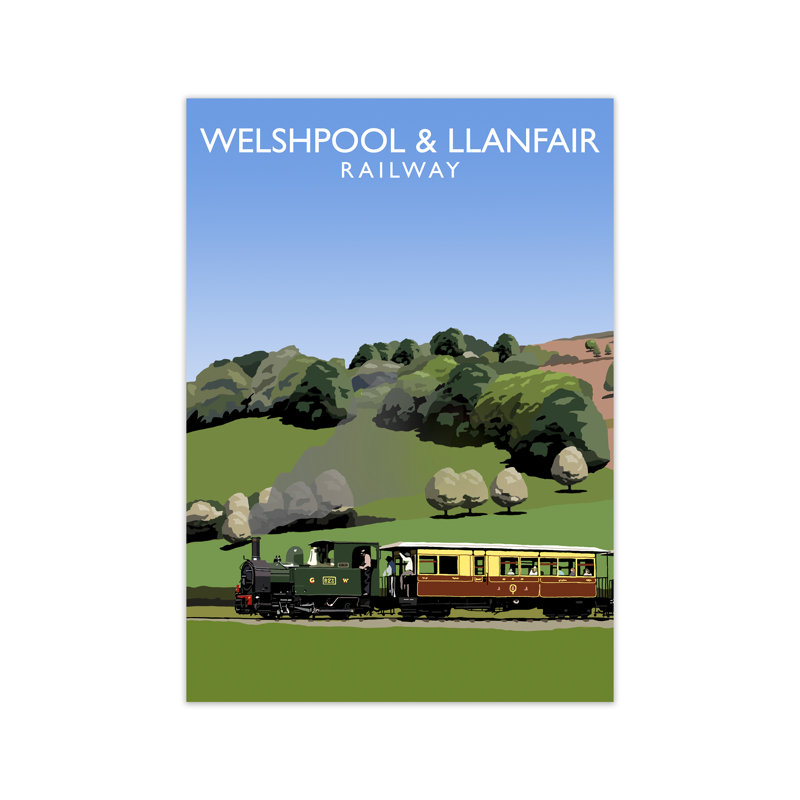 Welshpool & Llanfair Railway by Richard O'Neill - Print, 841 cm H x 594 cm W