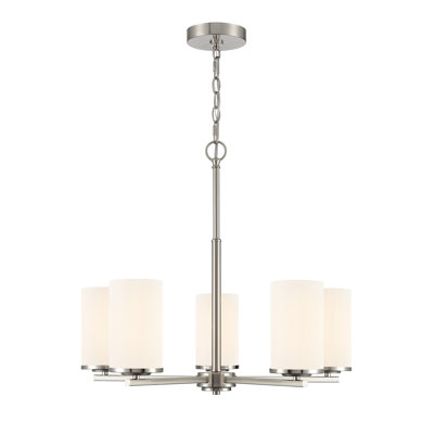 Verlana 24" 5-Light Chandelier - Brushed Nickel