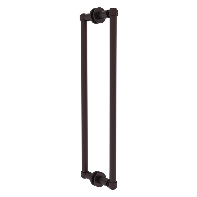 Accessoire de porte / volet en laiton allié, Bronze antique, H 1,7 po x l 20,3 po