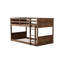 Lit superposé simple au-dessus de l'espace - choix de chambre à coucher pratique au sol en chêne antique-714169243