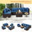 7 Pieces Outdoor Patio Set with WPC Coffee Table-562945189