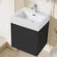 Lavabo intégré à surface solide SANS drain et robinet, couleur blanc brillant