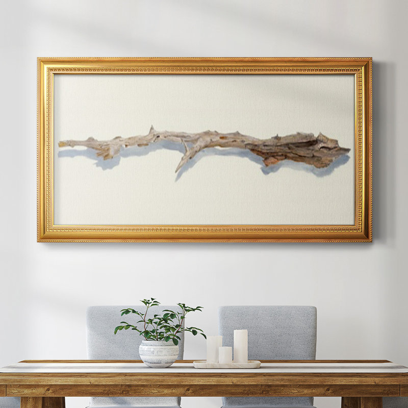 «Driftwood Study I», reproduction d'art sur toile simple, H 25 po x l 45 po x P 1 po