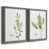 Toile avec cadre gris