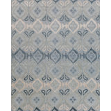 Bali Geometric Area Rug in Platinum/Ice Blue/Ivory