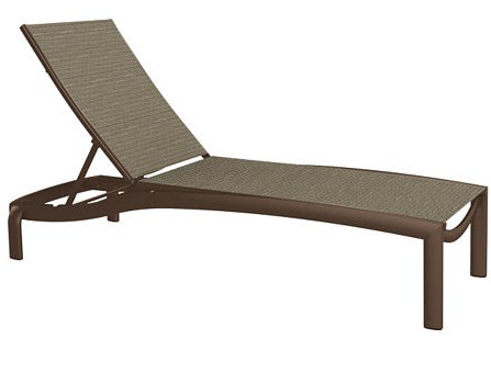 Kor Outdoor Metal Chaise Lounge, Cape Cove, Greco