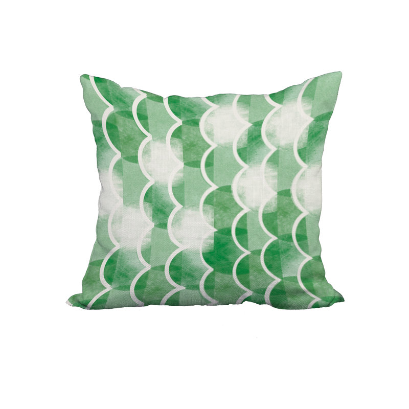 Zircoland Geometric Reversible Throw Pillow, 20" x 20", Green
