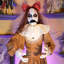 «Haunted Hill Farm» 5 pieds 5 pouces debout Pop-Up Creepy Lady Halloween avec mouvement Pop-Up et lumière DEL