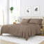 Ensemble de draps pour lit en microfibre brossée de 6 pièces Simply Soft-24746565-24746563