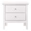 Table de chevet transitionnelle élégante avec 2 tiroirs de rangement pour un accès facile aux articles essentiels et une installation rapide-1813978080