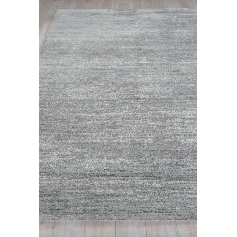 Plush Area Rug in Dark Silver, Rectangle 9' x 12'