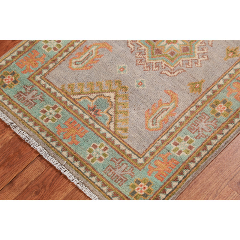 Tapis de vestibule oriental traditionnel Kazak 2x3