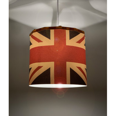Lucretia 25cm H Polypropylene Drum Pendant Shade ( Spider )