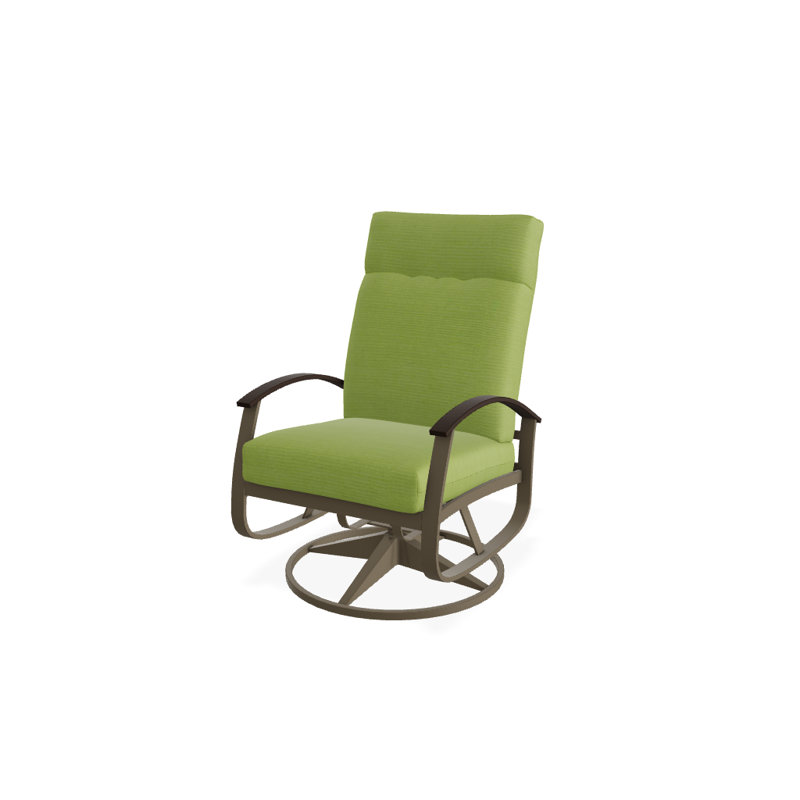 Chaise de patio pivotante avec coussins Askar, Sahara, Bois de plage texturé, Kona P10
