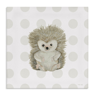  «Hedgehog on Dots», art mural sur toile par Cindy Jacobs