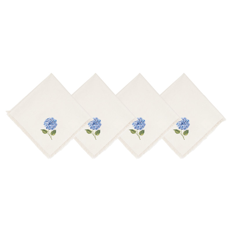 Summer Hydrangea Napkins Set of 4