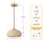 Luminaire suspendu en verre 1 lumière Boho