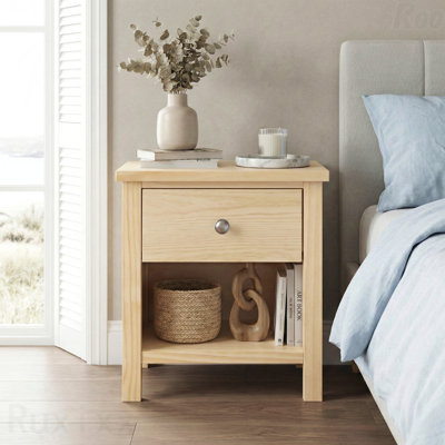 Table de chevet 1 pièce Natural Pine