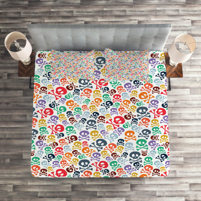 Skull Polyester Coverlet