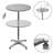 Mayfair Folding Aluminium and Stainless Steel Bar Table