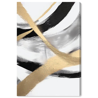 Midas Arc Waves II Canvas Print Modern Wall Decor by Art Remedy, Gallery Wrapped, 16 x 24