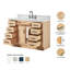 Meuble-lavabo simple en bois massif 48 po avec lavabo en marbre de Carrare 1,5 po Tidworth-219447702-208231501