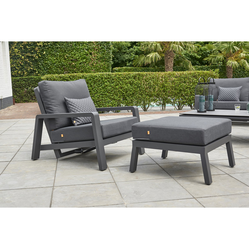 Boston Powder Coated Aluminum Outdoor Lounge Chair