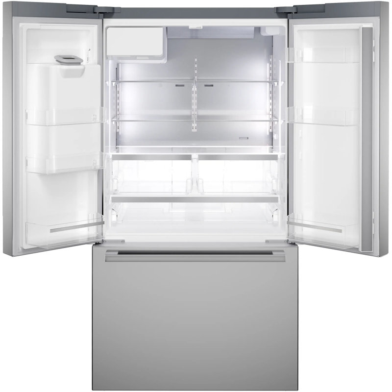 Free-Standing Fridge-Freezer, Stainless Steel