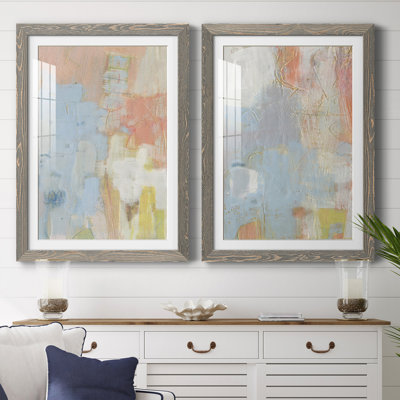 Cully I - ensemble de 2 peintures encadrées