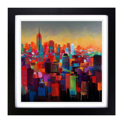 City Of New York Color No.4 - Framed Print