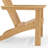 Outdoor Teak Adirondack Chair, Patio Curveback Lounge Chair