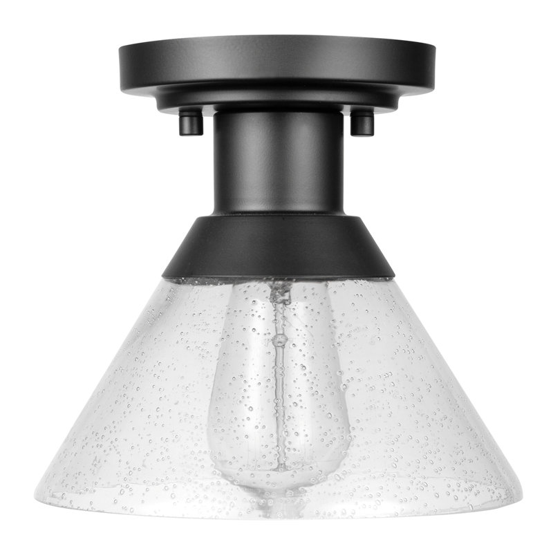 Throncliffe Matte 7.9'' W 1 - Bulb Outdoor Semi Flush Mount