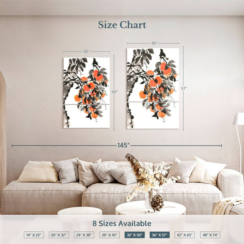Yarlin Persimmon Tree, 50" H x 32" W
