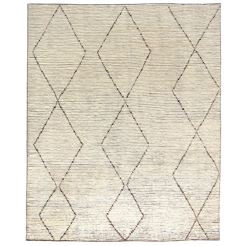 Baha - White/Brown, Rectangle 10' x 14'