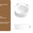 14 Inch Round Porcelain Ceramic White Vessel Sink, Vertical Stripes And Elegant Design, Easy To Clean For Bathroom Vanity Modern With Stripes, Maintenance Cabinet