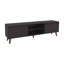 Meuble télé Polaris avec tablettes ouvertes, deux tablettes de rangement pour console multimédia et de divertissement, parfait pour le salon ou la chambre à coucher, meuble télé