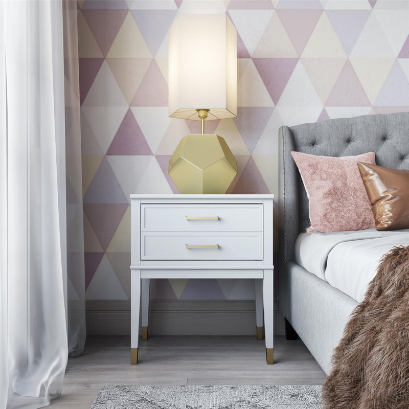 Westerleigh 1 Drawer End Table, White