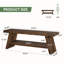 Banc d'entrée en bois massif à 2 niveaux, banc de chaussures pour l'intérieur-1875187907