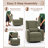 Tucker 32.8" Wide Chenille Upholstered Swivel Glider Recliner-1439722958