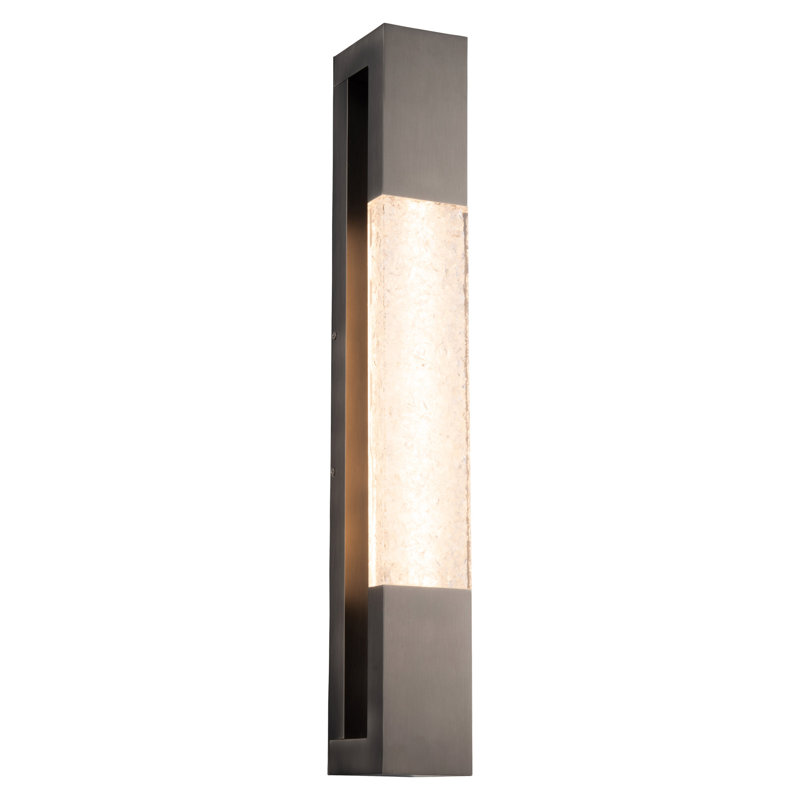 Ember Aluminum LED Flush Mounted Sconce, Antique Nickel