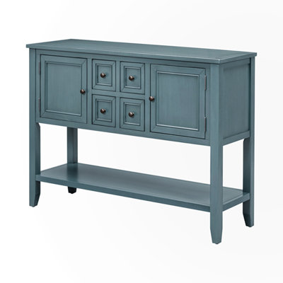 Vintage Console Table with Four Small Drawers