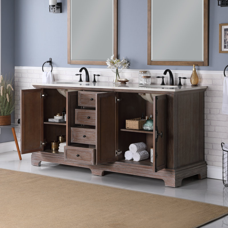 Meuble-lavabo double 72 po Tolliver