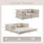 Canapé à compression, canapé convertible au sol, canapé modulaire à désossage modulaire sans assemblage requis-1365973818