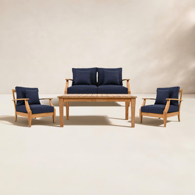 Clairmont 4-Person Teak Patio Seating Group