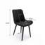 Chaises de salle à manger modernes en cuir PU avec pieds en métal pour la cuisine
