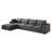 Compression Cloud Sofas, 134 Inch Corduroy Modular Modern Home Lounge
